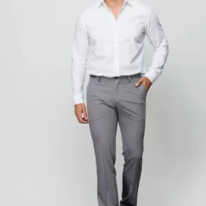 Erkek Beli Lastikli Yan Cepli Koton Pantolon (Antra)