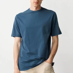 Erkek Sıfır Yaka T-Shirt (Petrol)